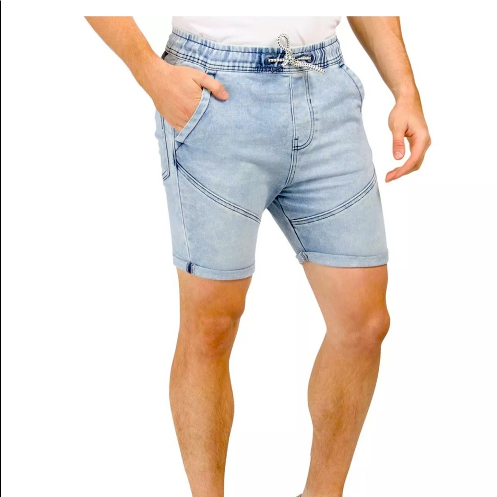 Zara Men Denim Bermuda Short Size Small Light Blue NWT